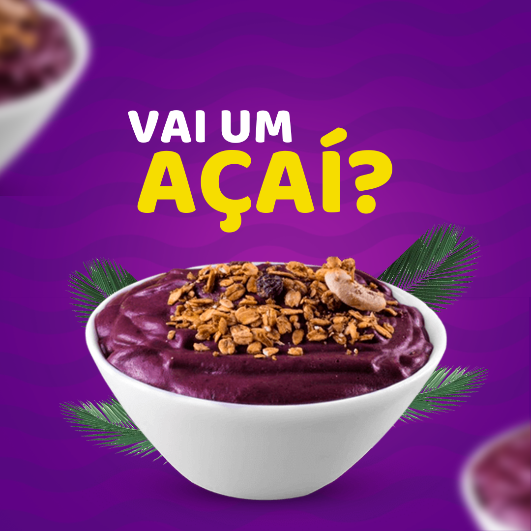 Arte vai um açaí