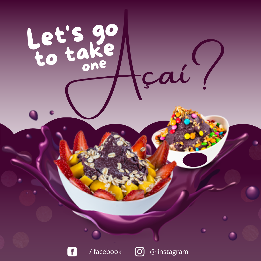 Arte let's go take one açaí