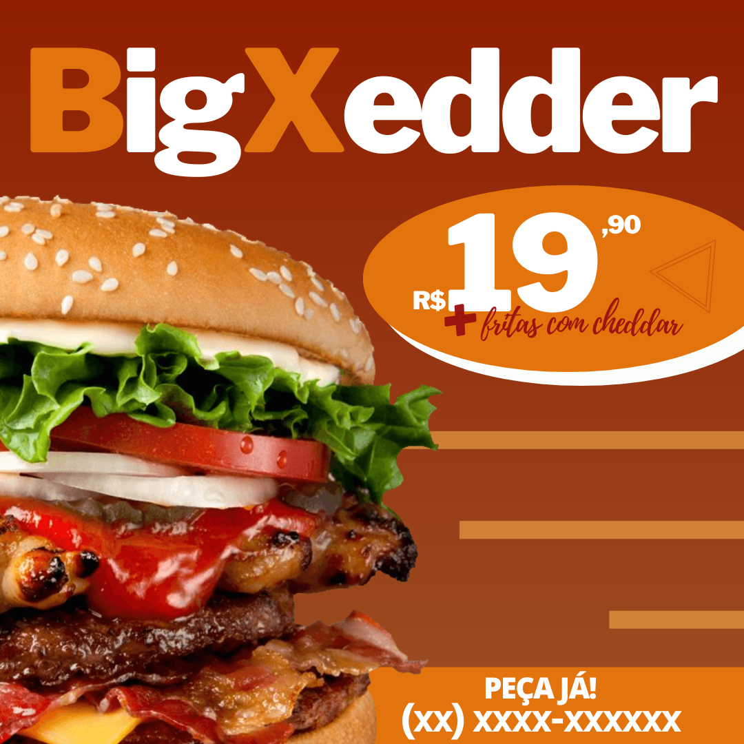 Arte BigXedder com fritas