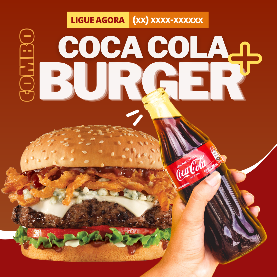 Arte combo Coca-Cola + Burger