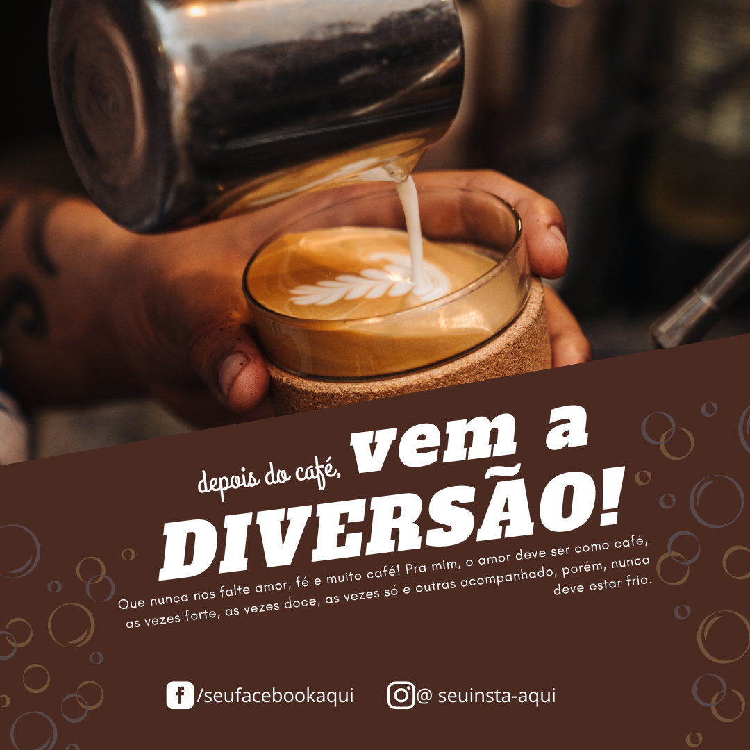 Arte depois do café vem a diversão
