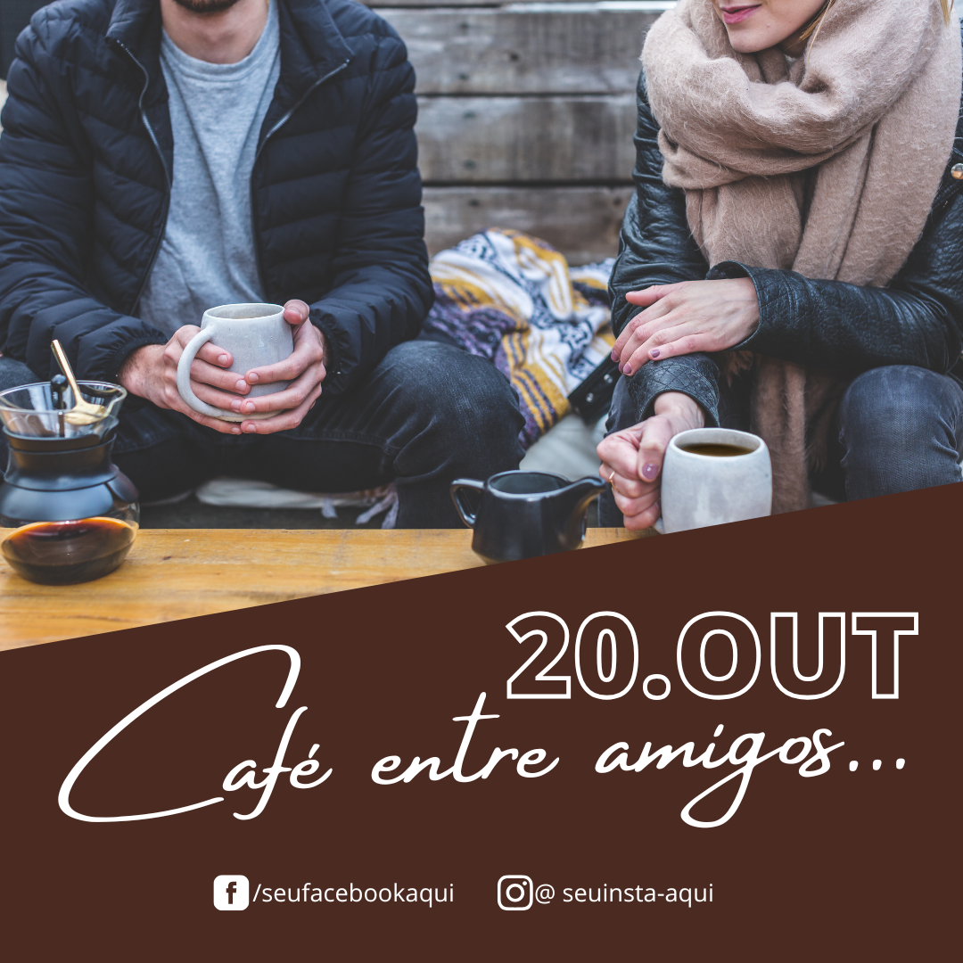 Arte café entre amigos