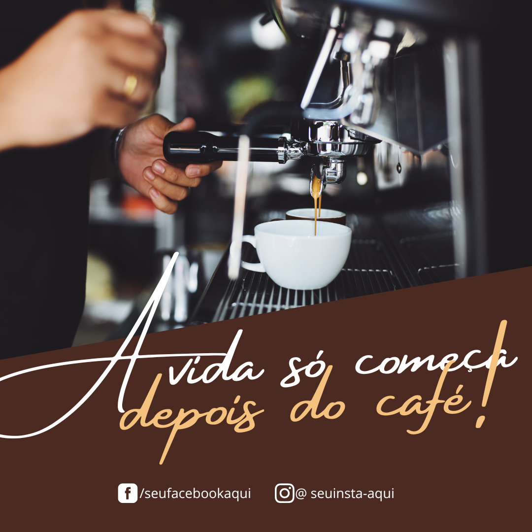 Arte a vida só começa depois do café