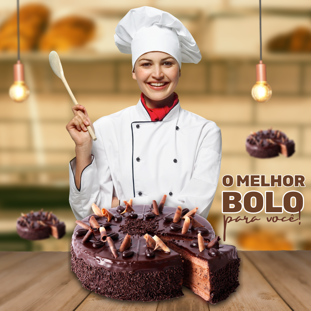 Exemplo de arte para bolo