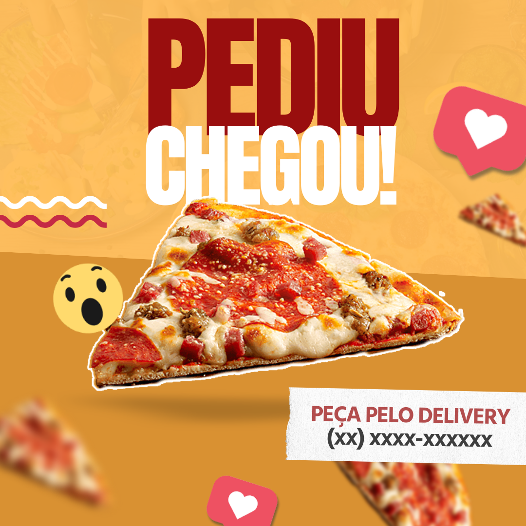 Arte pediu chegou
